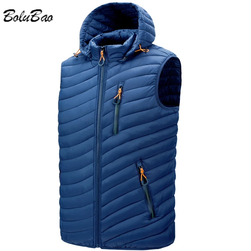 BOLUBAO Men's New Cotton Vest Spring and Autumn Straight Waistcoat Hit Color Zipper Detachable Hat Vest for Men
BOLUBAO Men's New Cotton Vest Spring and Autumn Straight Waistcoat Hit Color Zipper Detachable Hat Vest for Men