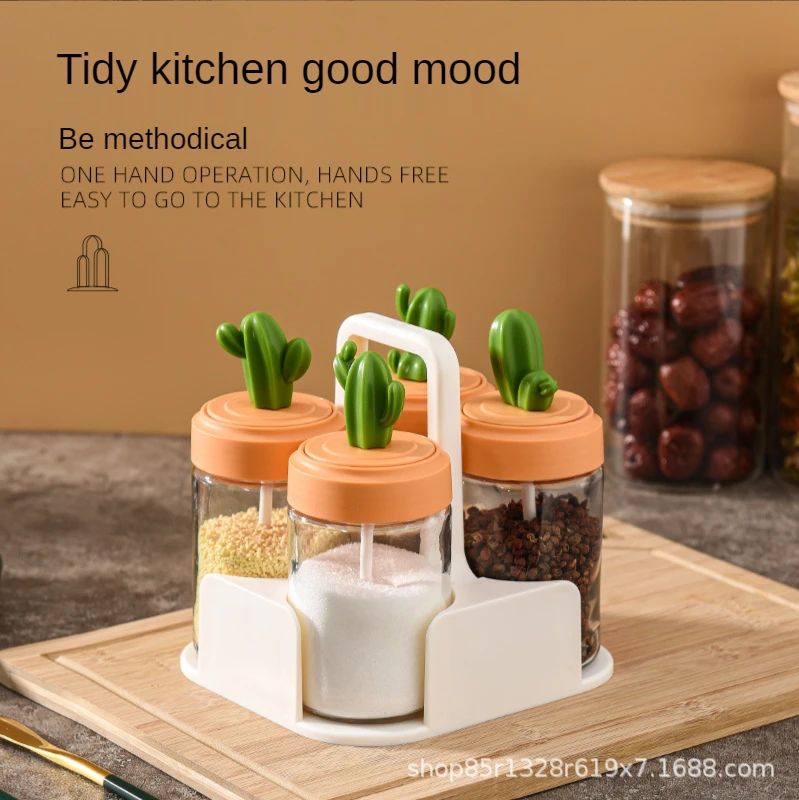 Cactus Kitchen Seasoning Jar Salt Shaker Seasoning Box Seasoning Bottle Combination Glass Seasoning Jar Bottle Household
Cactus Kitchen Seasoning Jar Salt Shaker Seasoning Box Seasoning Bottle Combination Glass Seasoning Jar Bottle Household