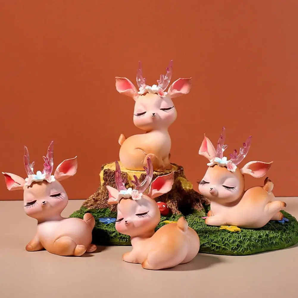 Long Lifespan Exquisite Sika Deer Ornament Crafts Decoration Safe Mini Deer Decoration Creative for Table
Long Lifespan Exquisite Sika Deer Ornament Crafts Decoration Safe Mini Deer Decoration Creative for Table