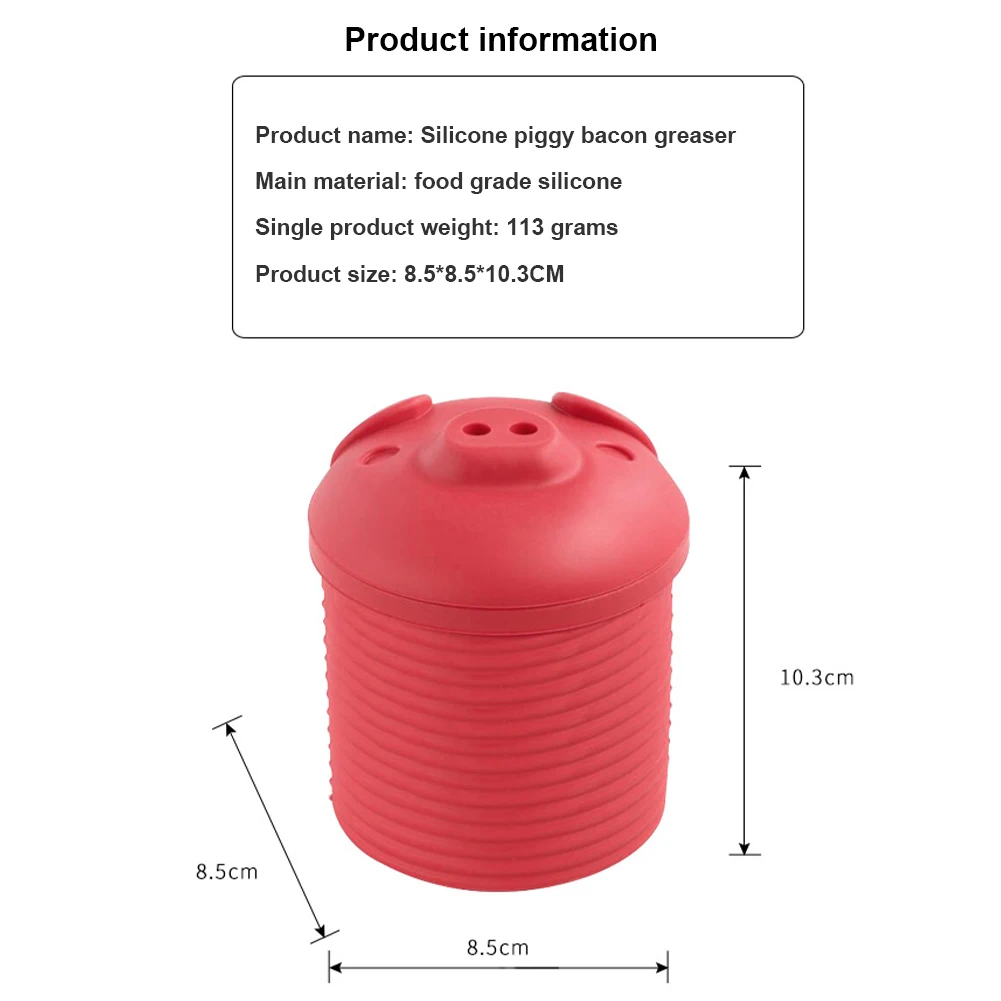 Bacon grease container cute pink piggy grease pot water trap lid removable oil filter kitchen accessories desktop decoration
Bacon grease container cute pink piggy grease pot water trap lid removable oil filter kitchen accessories desktop decoration