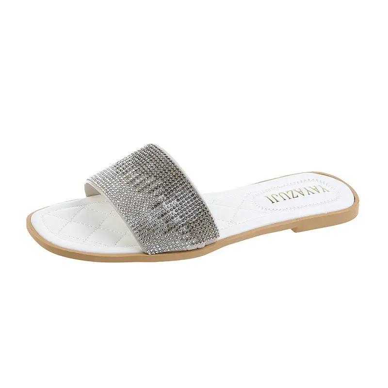 Rhinestone Shiny Fashion Women's Slippers Sandals Non-slip Flat Slippers Women's Sandals Slippers Beach Shoes Women's Shoes
Rhinestone Shiny Fashion Women's Slippers Sandals Non-slip Flat Slippers Women's Sandals Slippers Beach Shoes Women's Shoes