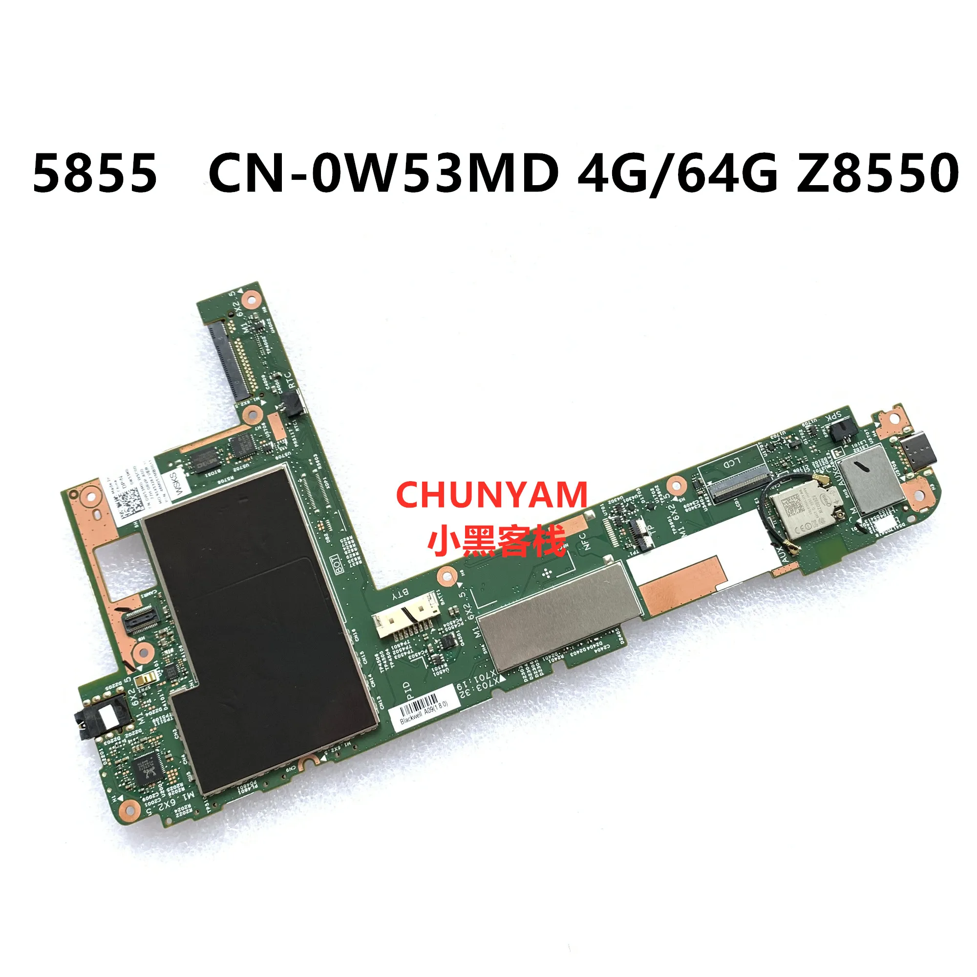 14H30 1 PWB:H4W2R для Dell Venue 8 Pro 5855 Материнская плата ноутбука 4 ГБ/64 ГБ Z8550 CN 0W53MD W53MD