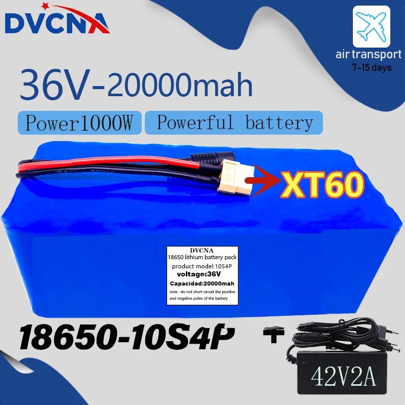 Аккумулятор 36 В 10S4P 20 Ач, 1000 Вт, аккумулятор высокой мощности 42 в 20000 мАч для электровелосипеда, батарея BMS 42 в с разъемом xt60 + зарядное устройст...
Аккумулятор 36 В 10S4P 20 Ач, 1000 Вт, аккумулятор высокой мощности 42 в 20000 мАч для электровелосипеда, батарея BMS 42 в с разъемом xt60 + зарядное устройст...