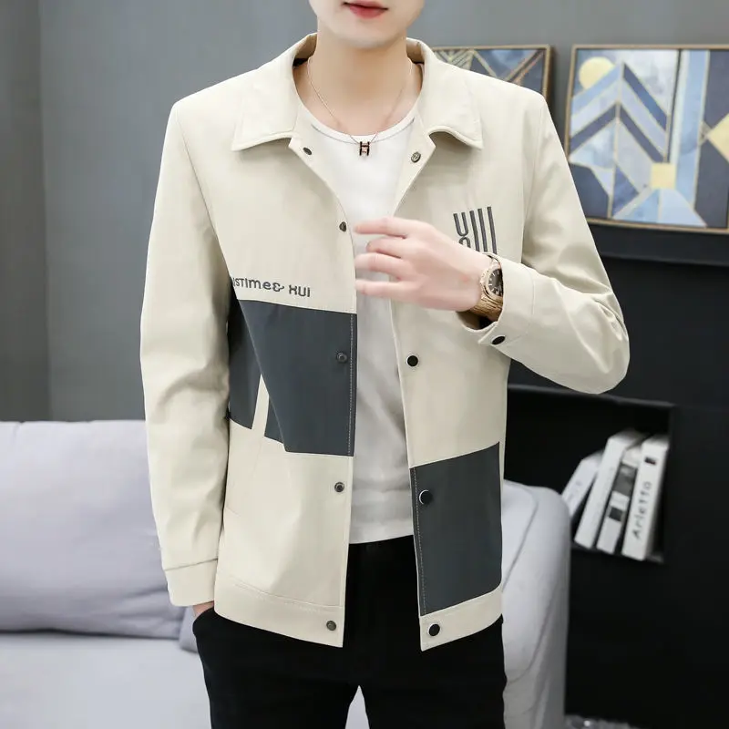 New jacket men men's Korean casual lapel jacket spring trend handsome simple versatile clothes
New jacket men men's Korean casual lapel jacket spring trend handsome simple versatile clothes