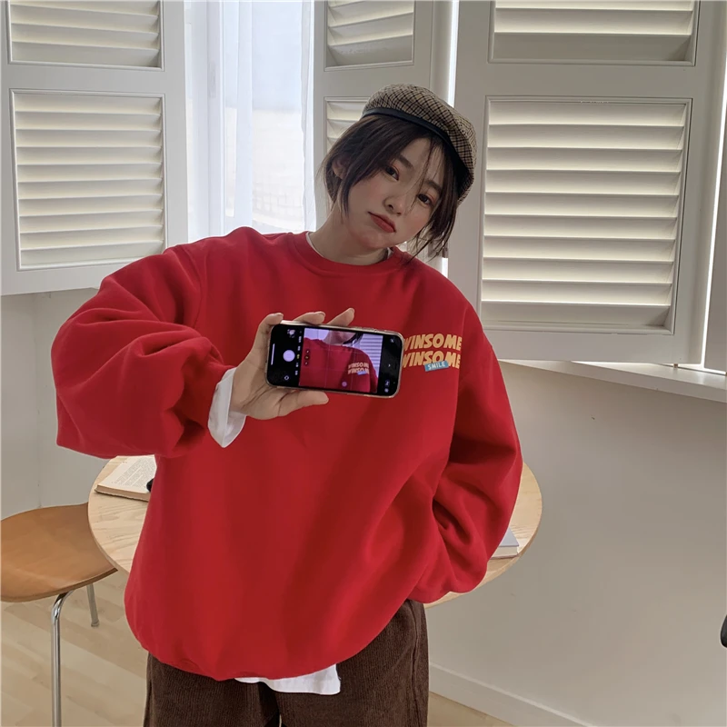 Qooth Oversized Hoodies Gothic Harajuku Streetwear Chic Letter Print Sweatshirt Navy Grey Hoodies Women Loose Pullover QT462
Qooth Oversized Hoodies Gothic Harajuku Streetwear Chic Letter Print Sweatshirt Navy Grey Hoodies Women Loose Pullover QT462