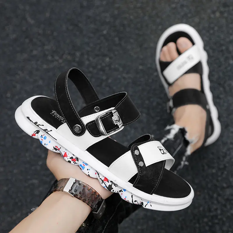 Waterproof Non-Slip Sandals Cow Leather Men's Soft Bottom Two Way Wear-Resistant Slippers Breathable Platform Sandals
Waterproof Non-Slip Sandals Cow Leather Men's Soft Bottom Two Way Wear-Resistant Slippers Breathable Platform Sandals