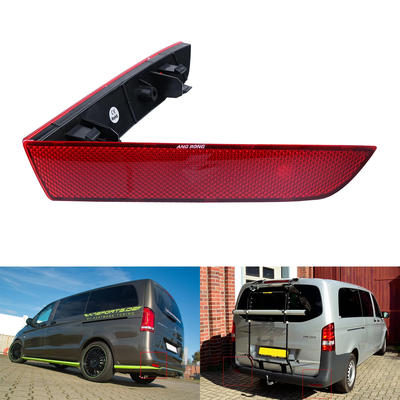 ANGRONG 2x Red Lens Cover Rear Bumper Reflector For Mercedes Benz W447 V-Class Vito 2014-19
ANGRONG 2x Red Lens Cover Rear Bumper Reflector For Mercedes Benz W447 V-Class Vito 2014-19