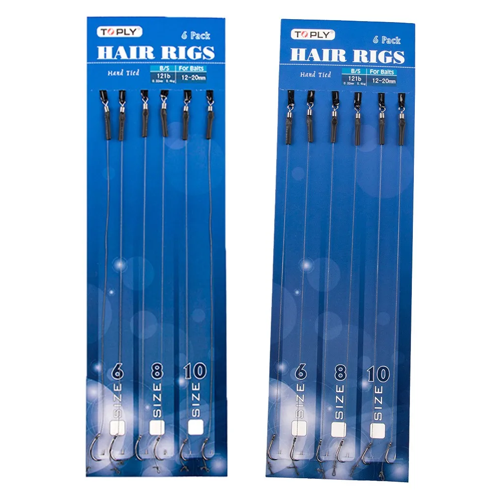 6PC Carp Fishing Ready Tied Hair Rigs Barbless Hooks Link Terminal Tackle Vigorous Horse Fishing Line Single Hook String Hook
6PC Carp Fishing Ready Tied Hair Rigs Barbless Hooks Link Terminal Tackle Vigorous Horse Fishing Line Single Hook String Hook