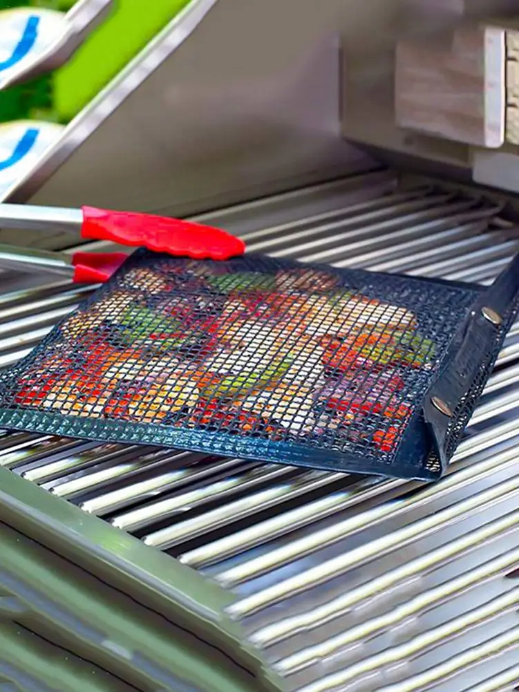 BBQ Grill Mesh Bag Reusable Mesh Grilling Bag PTFE Nonstick BBQ Grill Mat Oven Smoker Baking Grilling Mat BBQ Grill Accessories
BBQ Grill Mesh Bag Reusable Mesh Grilling Bag PTFE Nonstick BBQ Grill Mat Oven Smoker Baking Grilling Mat BBQ Grill Accessories