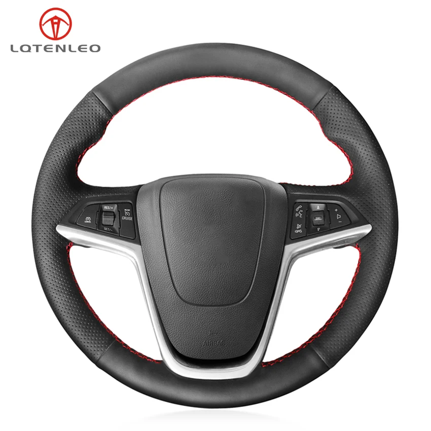 LQTENLEO Black Genuine Leather Car Steering Wheel Cover For Opel Astra J Zafira 2010-2016 Buick Encore Cascada Verano 2013-2019
LQTENLEO Black Genuine Leather Car Steering Wheel Cover For Opel Astra J Zafira 2010-2016 Buick Encore Cascada Verano 2013-2019