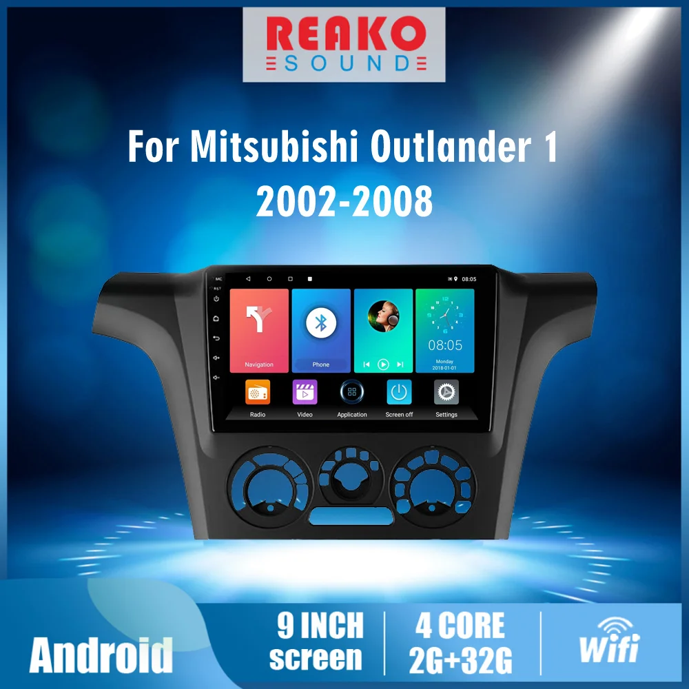 REAKOSOUND 9 inch Android 2 Din Car Multimedia Stereo Navigation GPS Player For Mitsubishi Outlander 2002-2008 Head Unit
REAKOSOUND 9 inch Android 2 Din Car Multimedia Stereo Navigation GPS Player For Mitsubishi Outlander 2002-2008 Head Unit