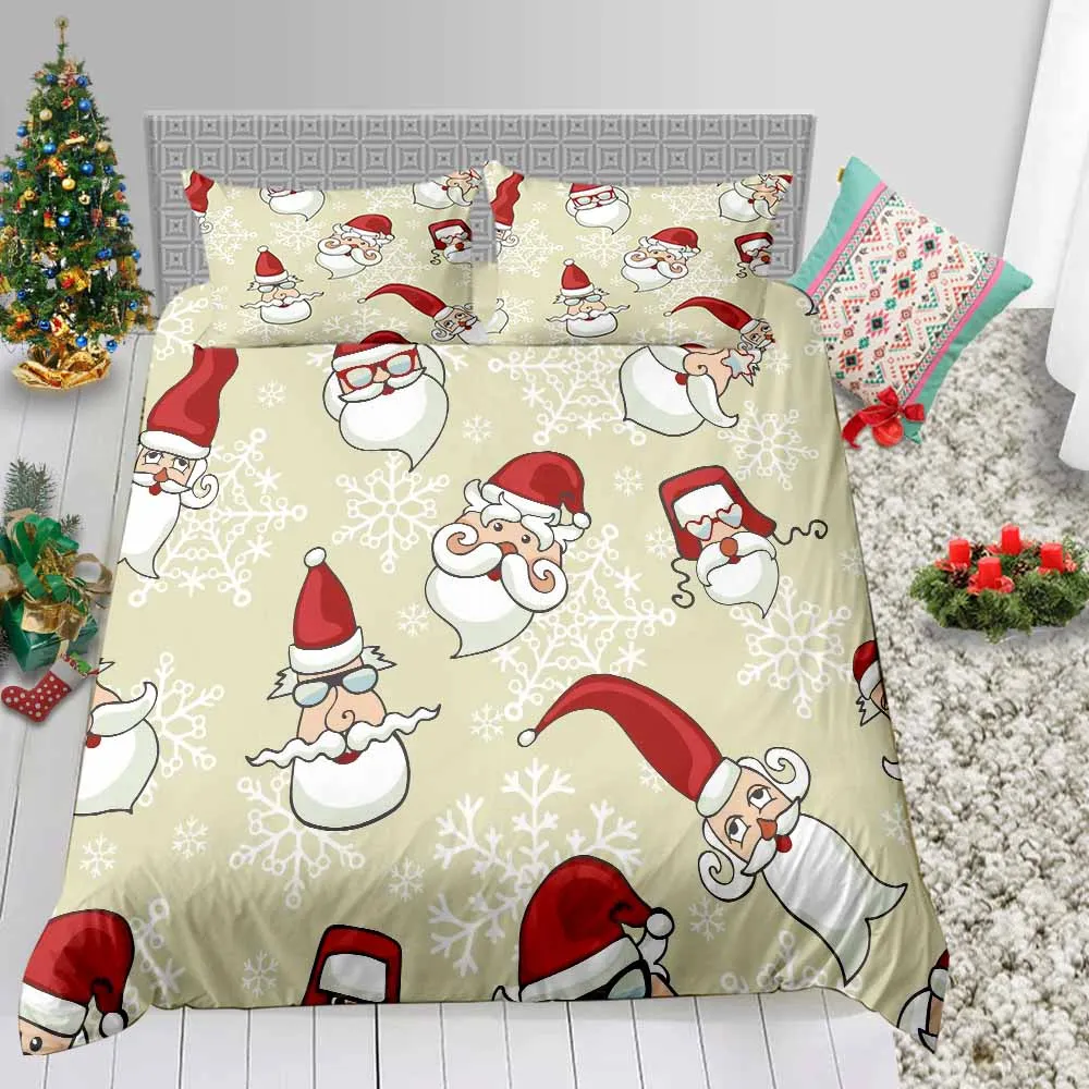 Thumbedding Cartoon Santa Bedding Set Christmas Full 3D Printed Creative Duvet Cover King Queen Twin Single Double Bed Set
Thumbedding Cartoon Santa Bedding Set Christmas Full 3D Printed Creative Duvet Cover King Queen Twin Single Double Bed Set