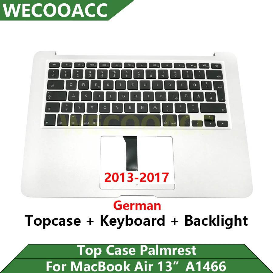 Original German Topcase Keyboard Backlight For Macbook Pro Air 13" A1466 Top Case Palmrest 2013 2014 2015 2017 Years
Original German Topcase Keyboard Backlight For Macbook Pro Air 13" A1466 Top Case Palmrest 2013 2014 2015 2017 Years