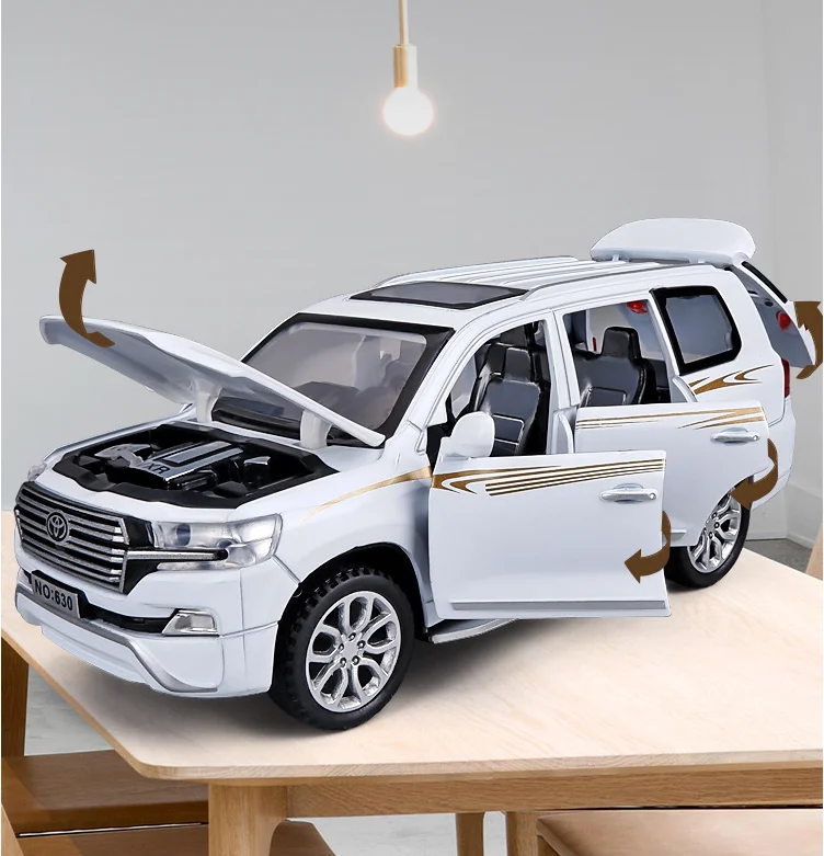 Автомобиль TOYOTA LAND CRUISER Prado 1:32 из металлического сплава литые игрушечные