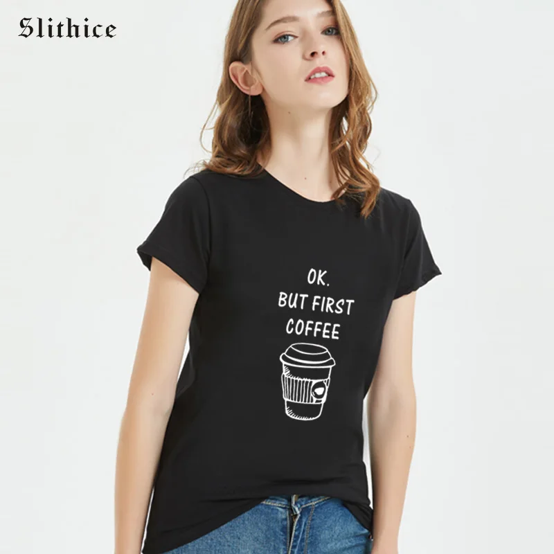 Slithice ОК, но сначала кофе эстетическое женская футболка летний топ Hipster графический принт футболка для отдыха женская одежда в уличном стиле
Slithice ОК, но сначала кофе эстетическое женская футболка летний топ Hipster графический принт футболка для отдыха женская одежда в уличном стиле
