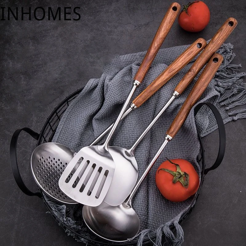 Wooden Handle Stainless Steel Wok Spatula Slotted Turner Rice Spoon Hot Pot Skimmer Strainer Cooking Utensil Set Dropshipping
Wooden Handle Stainless Steel Wok Spatula Slotted Turner Rice Spoon Hot Pot Skimmer Strainer Cooking Utensil Set Dropshipping