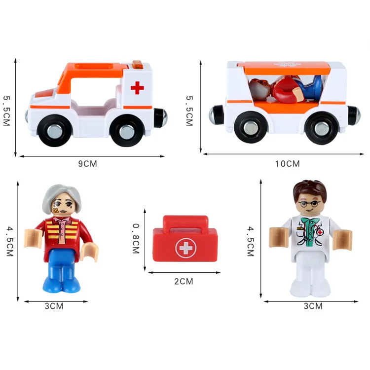 Acoustic and Electric Simulation Ambulance Puzzle Car Magnet Link Model Magnetic Train Car Compatible with Wooden Track Toy Toy
Acoustic and Electric Simulation Ambulance Puzzle Car Magnet Link Model Magnetic Train Car Compatible with Wooden Track Toy Toy