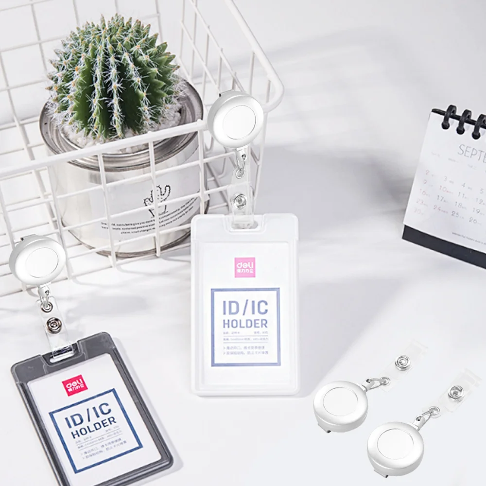 3PCS Retractable Badge Holder Heavy Duty Silver ID Badge Holder Reel Clip for Men Nurse Officer
3PCS Retractable Badge Holder Heavy Duty Silver ID Badge Holder Reel Clip for Men Nurse Officer