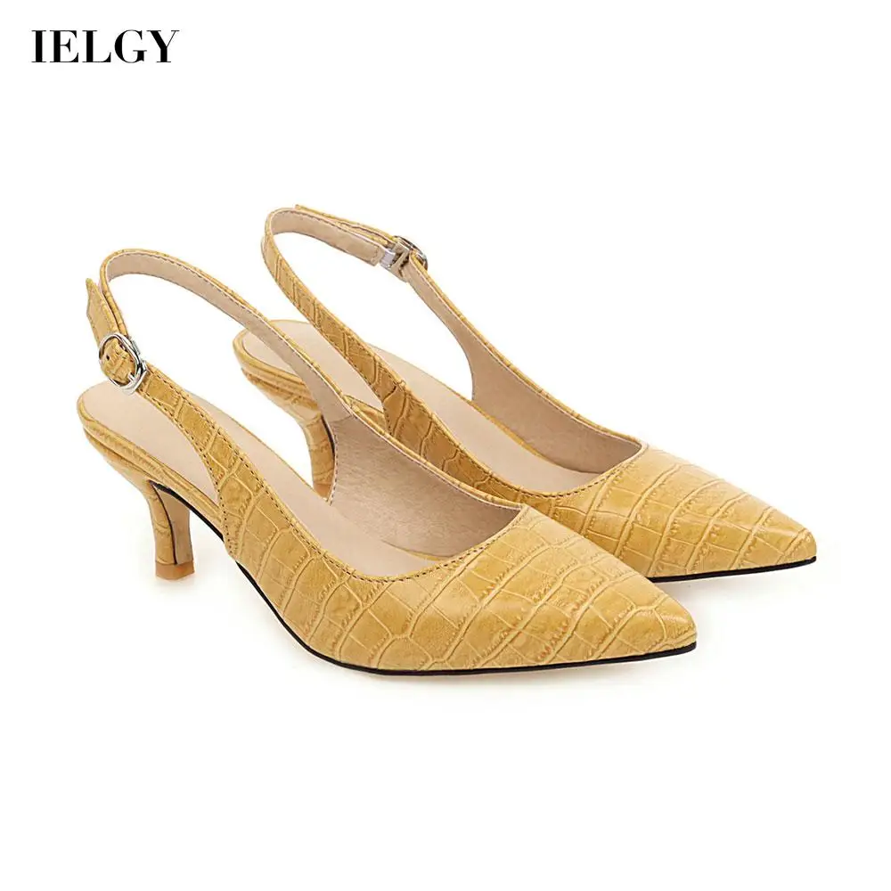 IELGY large size mid heel shallow mouth simple pointed toe solid color Women's sandals non-slip leather stiletto heel
IELGY large size mid heel shallow mouth simple pointed toe solid color Women's sandals non-slip leather stiletto heel