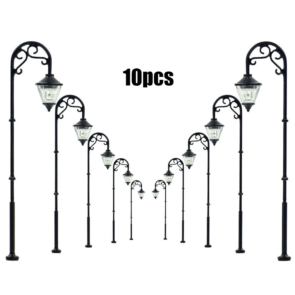 Model H0 Gauge Light Park Lanterns Set & Resistors 10 Pcs 1:87 3V 63mm Micro Landscape Decoration Lamp Landscape Scene Model
Model H0 Gauge Light Park Lanterns Set & Resistors 10 Pcs 1:87 3V 63mm Micro Landscape Decoration Lamp Landscape Scene Model