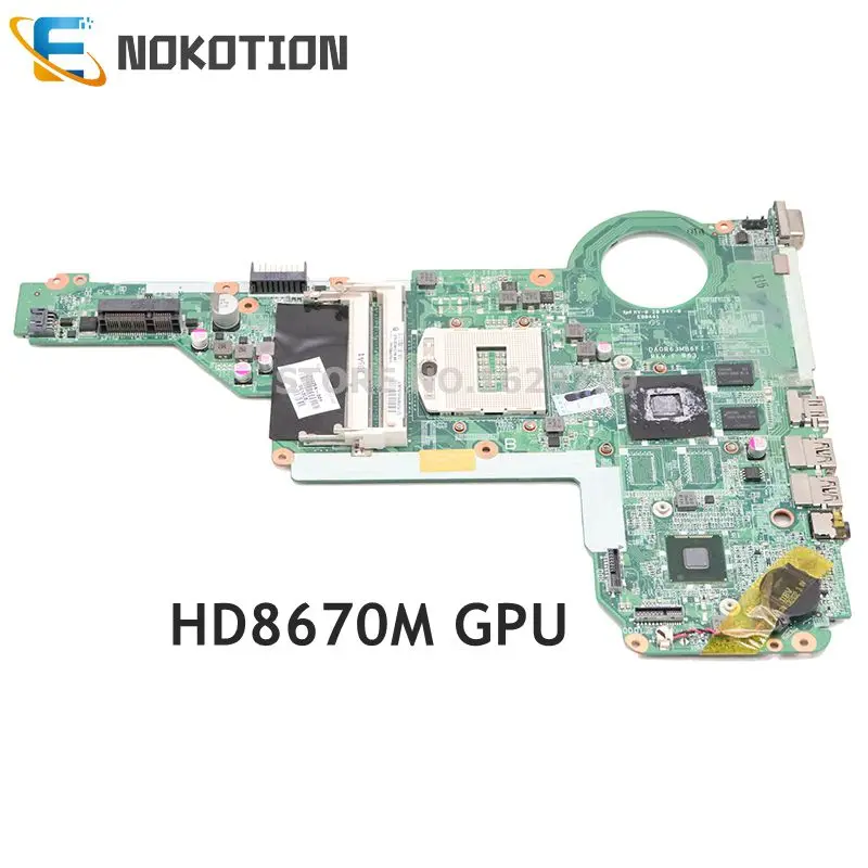 NOKOTION Laptop motherboard For HP Pavilion 14-E 15-E HD8670M GPU 713256-001 713256-501 DA0R63MB6F1 Main board full works
NOKOTION Laptop motherboard For HP Pavilion 14-E 15-E HD8670M GPU 713256-001 713256-501 DA0R63MB6F1 Main board full works