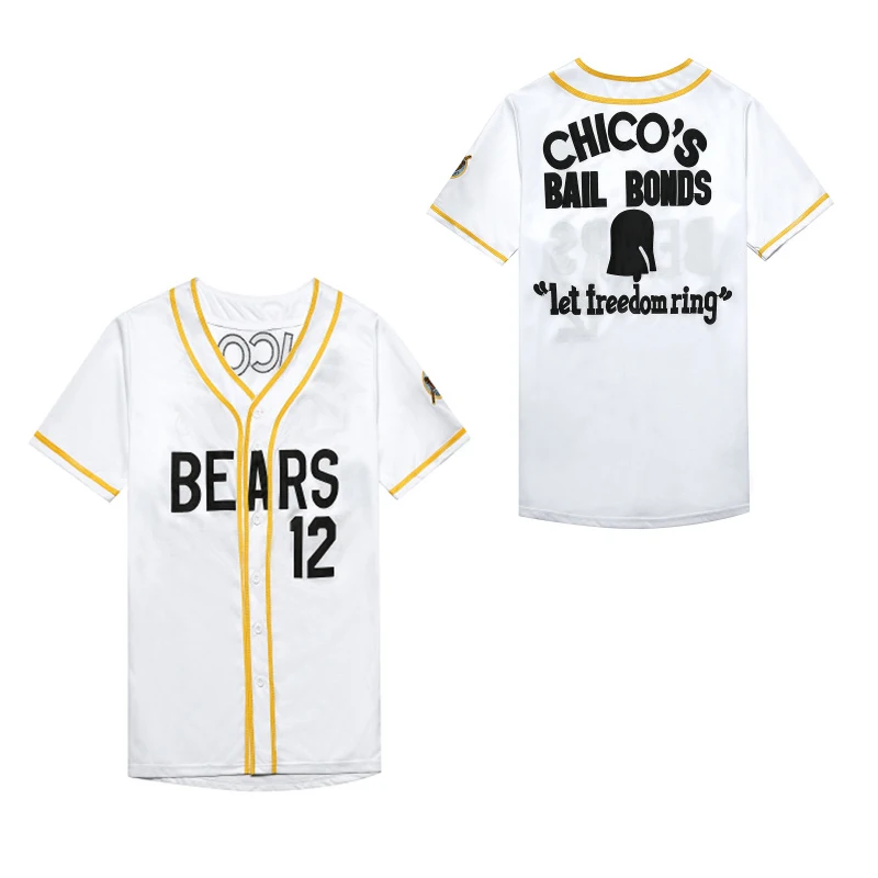 BG baseball jerseys Bad News Bears 12 Custom jersey Outdoor sportswear Embroidery sewing white Hip-hop Street culture
BG baseball jerseys Bad News Bears 12 Custom jersey Outdoor sportswear Embroidery sewing white Hip-hop Street culture