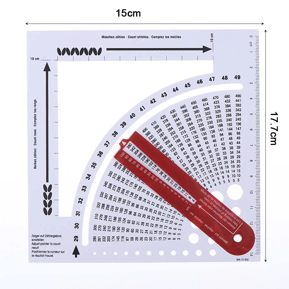 Knitting Gauge Converter Multifunctional Smooth Weave Portable Sewing Tool Sweater Ruler Density Sweater Knitting Tools
Knitting Gauge Converter Multifunctional Smooth Weave Portable Sewing Tool Sweater Ruler Density Sweater Knitting Tools