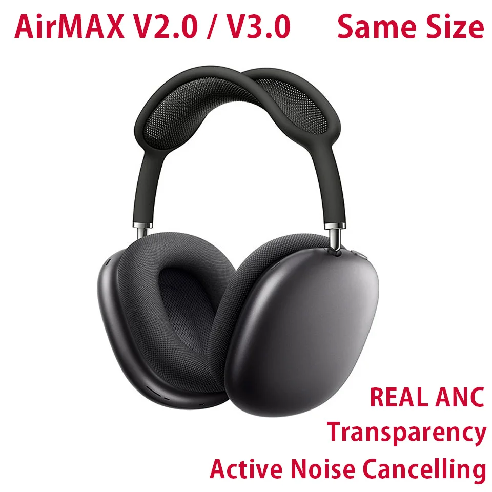 Best Quality AirMAX V3.0 V2.0 TWS ANC Headphones Active Noise Cancellation Headset Trasparency Smart Case Audio Share Super bass
Best Quality AirMAX V3.0 V2.0 TWS ANC Headphones Active Noise Cancellation Headset Trasparency Smart Case Audio Share Super bass