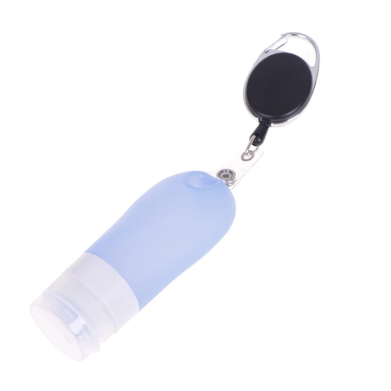 60ml Leakproof Silicone Refillable Containers Squeezable Reusable Hand Sanitizer Empty Travel Bottles With Keychain Carriers
60ml Leakproof Silicone Refillable Containers Squeezable Reusable Hand Sanitizer Empty Travel Bottles With Keychain Carriers