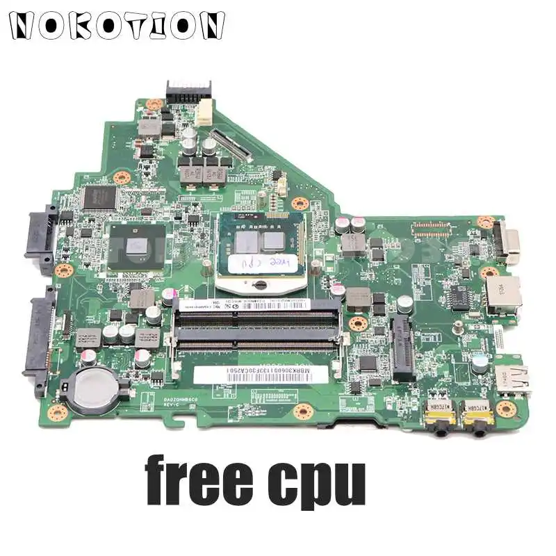 

NOKOTION MBRK306001 MBRK301001 For ACER aspire 4339 Laptop Motherboard DA0ZQHMB6C0 HM55 UMA DDR3 free cpu