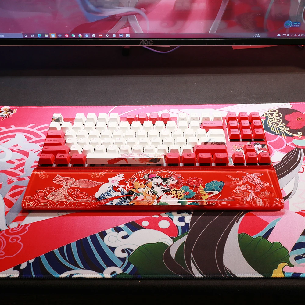 Good Luck Koi Design Red Pink Blue Hand Wrist Rest Resin Pad For 60 65 80 100 Mechanical Gaming Keyboard Customize Keyboard Tray
Good Luck Koi Design Red Pink Blue Hand Wrist Rest Resin Pad For 60 65 80 100 Mechanical Gaming Keyboard Customize Keyboard Tray