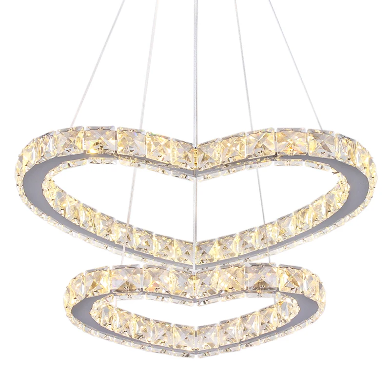 Modern Heart Chandelier Stainless Steel K9 Crystal LED Lights Cristal Ceiling Pendant Lamp Fixtures For Bedroom Dining Room
Modern Heart Chandelier Stainless Steel K9 Crystal LED Lights Cristal Ceiling Pendant Lamp Fixtures For Bedroom Dining Room