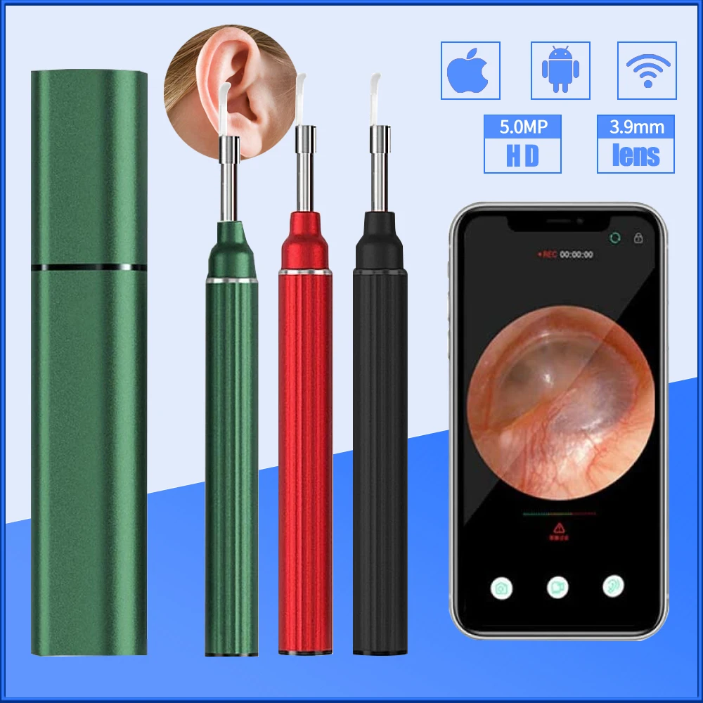 Otoscope Video Wireless 3.9 mm Nose Endoscope Camera Flexible Professional HD Endoscopic Ear Camera Ios Otoskop Wifi for Phone
Otoscope Video Wireless 3.9 mm Nose Endoscope Camera Flexible Professional HD Endoscopic Ear Camera Ios Otoskop Wifi for Phone