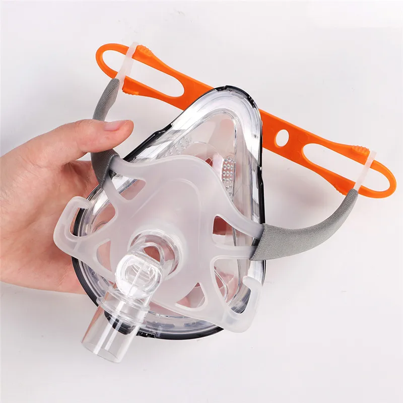 FM1 маска для лица CPAP Автоматическая BiPAP с бесплатным головным убором Белый S M L сна