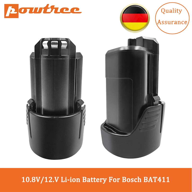 Powtree 3000/6000mAh 10.8V/12V BAT420 Replacement Battery for Bosch BAT411 BAT412A BAT413A 2607336013 2607336014 Li-ion Battery
Powtree 3000/6000mAh 10.8V/12V BAT420 Replacement Battery for Bosch BAT411 BAT412A BAT413A 2607336013 2607336014 Li-ion Battery