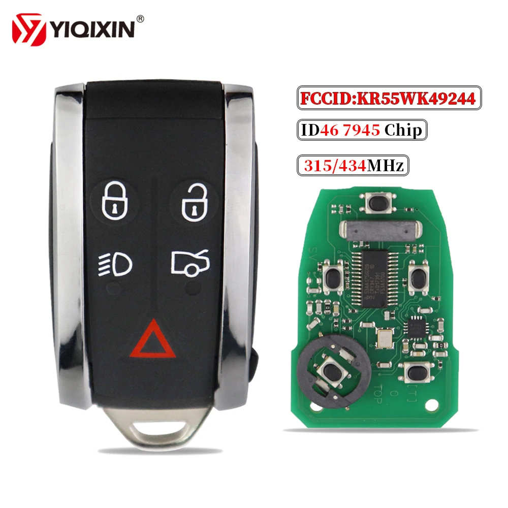 Дистанционный ключ YIQIXIN для автомобиля, для Jaguar XF, XF, XFR, XK, XKR, 2009-2013, 315 МГц, ID46, 434, чип FCC:KR55WK49244, без ключа
Дистанционный ключ YIQIXIN для автомобиля, для Jaguar XF, XF, XFR, XK, XKR, 2009-2013, 315 МГц, ID46, 434, чип FCC:KR55WK49244, без ключа