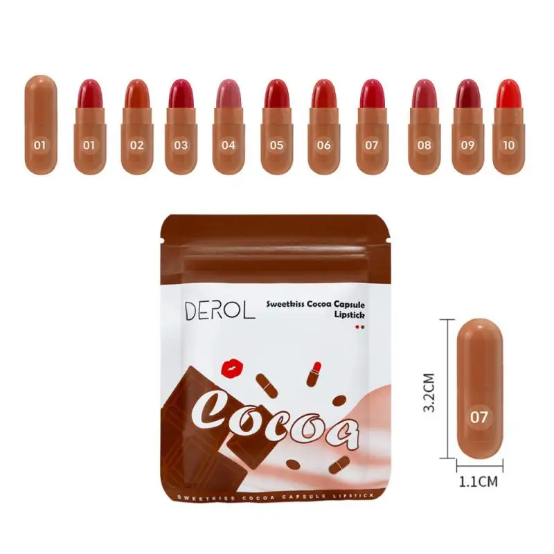 10PCS /Set Capsule Lipstick Mini Lip Glaze Set Matte Waterproof Lip Tint Shining Lip Glaze Beauty Makeup Cosmetics
10PCS /Set Capsule Lipstick Mini Lip Glaze Set Matte Waterproof Lip Tint Shining Lip Glaze Beauty Makeup Cosmetics