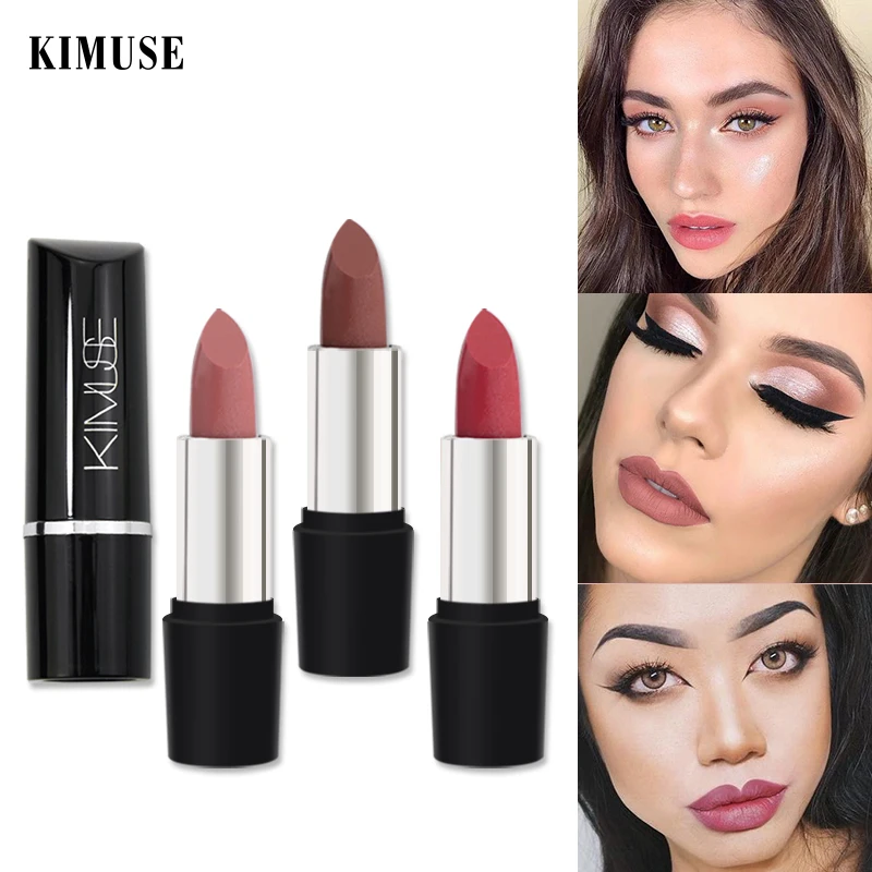 Матовая бархатная помада KIMUSE легко носить пигмент горячий нюдовый Сексуальный