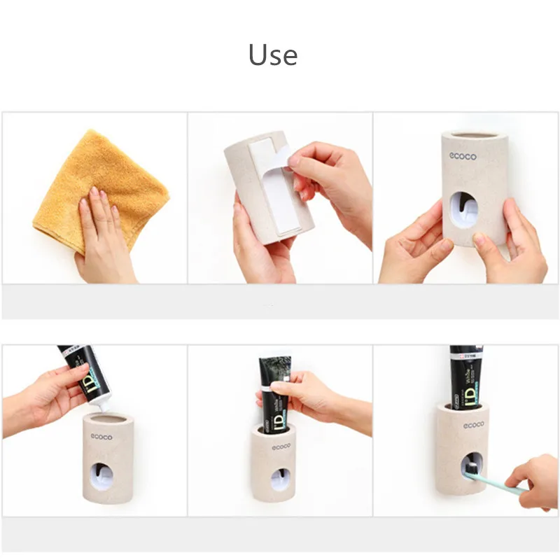 Wall Mounted Automatic Toothpaste Squeezers Dust-proof Toothbrush Holder Home Toothpaste Squeezer Bathroom Accessories
Wall Mounted Automatic Toothpaste Squeezers Dust-proof Toothbrush Holder Home Toothpaste Squeezer Bathroom Accessories