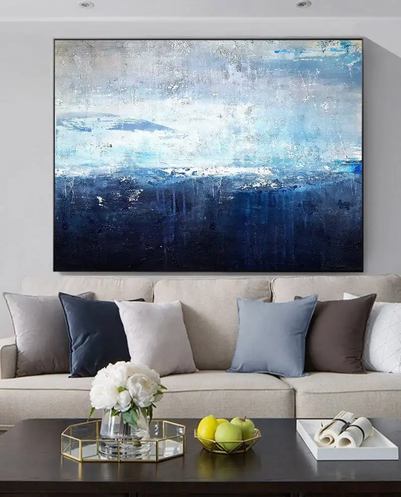 Sky Landscape Painting,Deep Blue Sea Abstract Art Sea Level Abstract Oil Painting Oil Painting Large Wall Sea Painting
Sky Landscape Painting,Deep Blue Sea Abstract Art Sea Level Abstract Oil Painting Oil Painting Large Wall Sea Painting