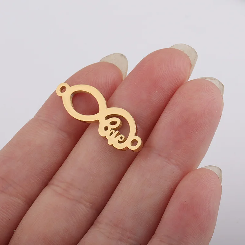 Fnixtar 20Pcs Infinity Hollow Love Charms Stainless Steel Connector Charms For DIY Making Necklace Braid Bracelet Lovers Jewelry
Fnixtar 20Pcs Infinity Hollow Love Charms Stainless Steel Connector Charms For DIY Making Necklace Braid Bracelet Lovers Jewelry