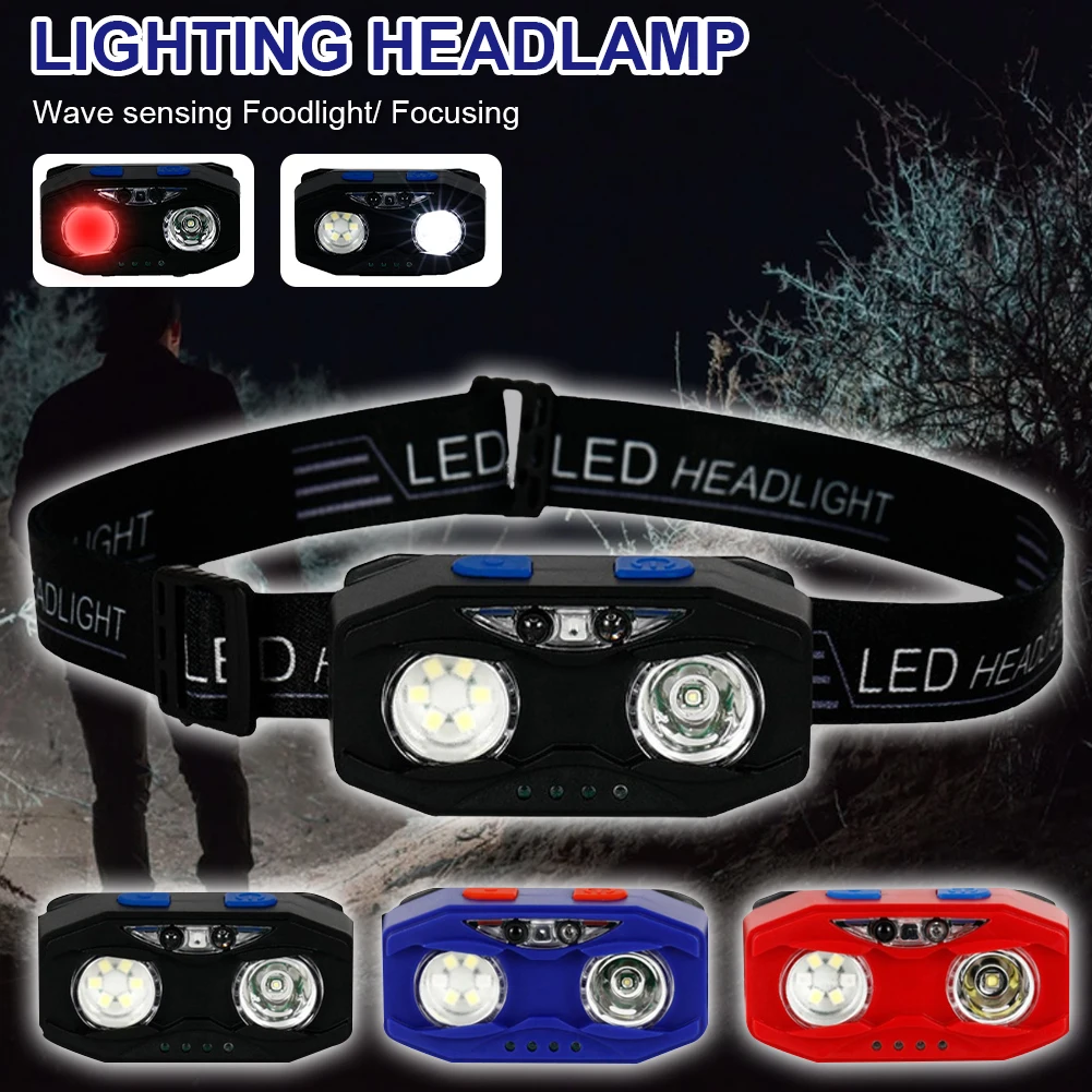 Mini Portatile Headlamp USB Rechargeable 4 Modes Sensor Lightweight Waterproof Flashing Light Torch Camping Cycling
Mini Portatile Headlamp USB Rechargeable 4 Modes Sensor Lightweight Waterproof Flashing Light Torch Camping Cycling