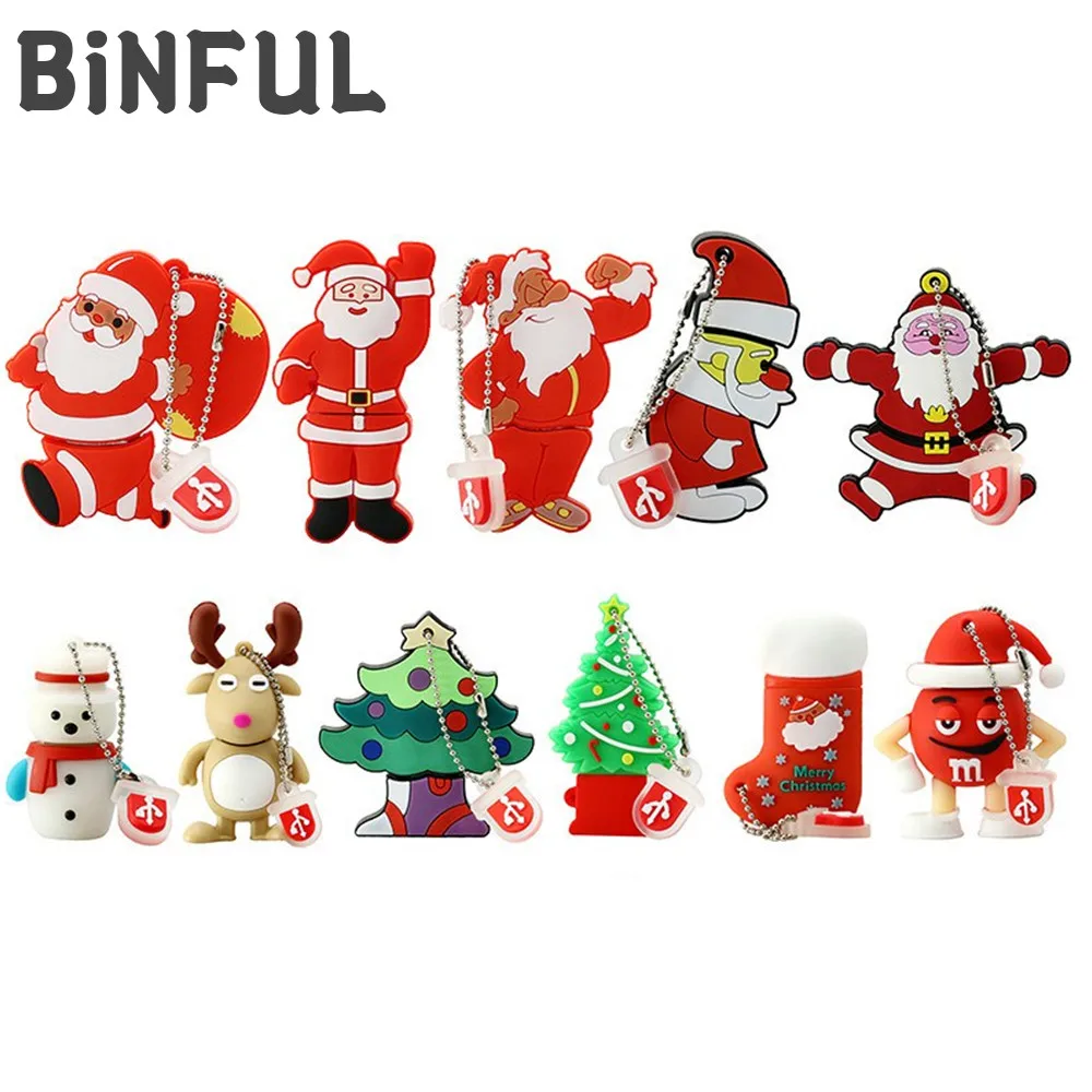 BiNFUL Usb Flash Drive Christmas Tree Santa Claus Pendrive 32GB Flash Memory Card 4G 8G 16G 64G 128G Pen Drive 256GB Flash Drive
BiNFUL Usb Flash Drive Christmas Tree Santa Claus Pendrive 32GB Flash Memory Card 4G 8G 16G 64G 128G Pen Drive 256GB Flash Drive