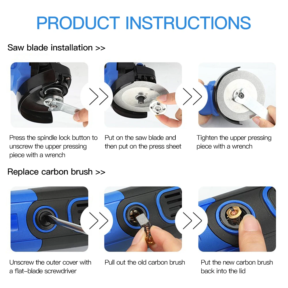 Multifunctional Angle Grinder Metal Cutting Grinding Machine Grinding Machine Polishing Derusting Industrial Grinding Power Tool
Multifunctional Angle Grinder Metal Cutting Grinding Machine Grinding Machine Polishing Derusting Industrial Grinding Power Tool