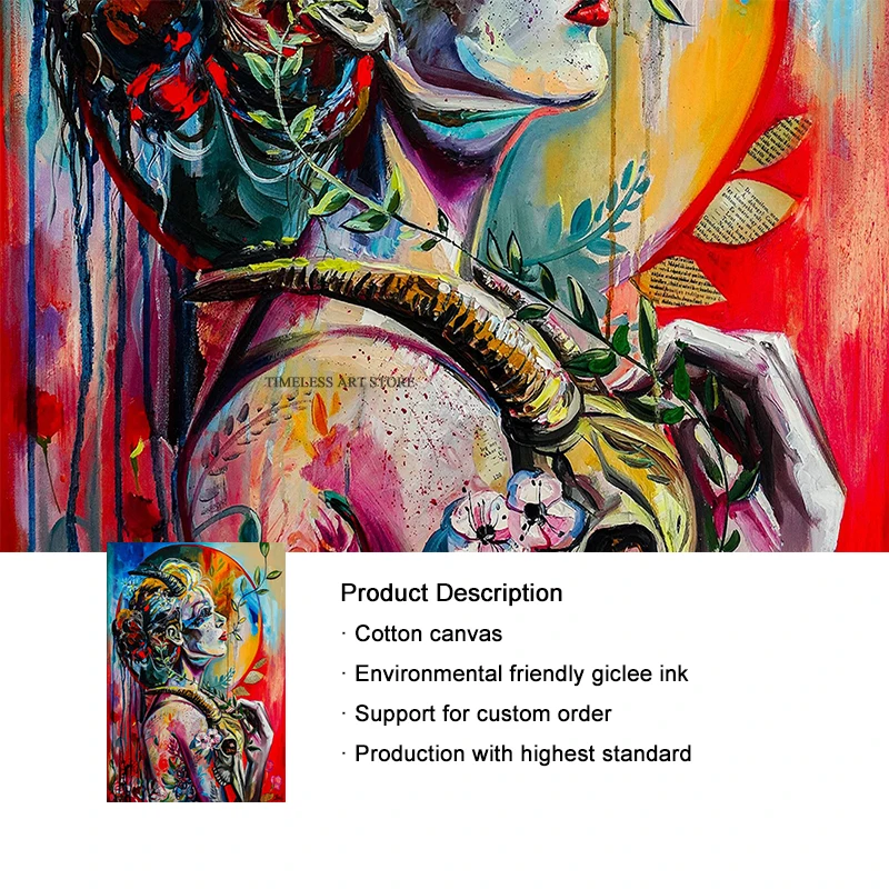 Abstract Flower Girl Canvas Graffiti Art Canvas Paintings on The Wall Colorful Girl Posters and Prints Pictures for Home Decor
Abstract Flower Girl Canvas Graffiti Art Canvas Paintings on The Wall Colorful Girl Posters and Prints Pictures for Home Decor