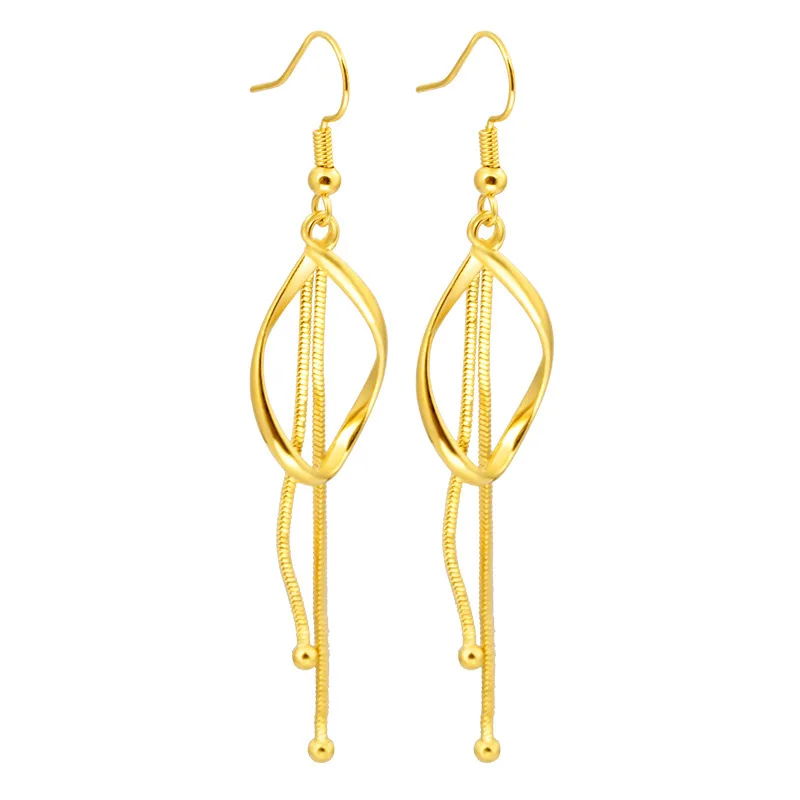 24K Gold Drop Earring Gold Filled Women Earrings Long Tasser Love Heart Shape Pendientes Plata For Wedding Anniversary Jewelry
24K Gold Drop Earring Gold Filled Women Earrings Long Tasser Love Heart Shape Pendientes Plata For Wedding Anniversary Jewelry