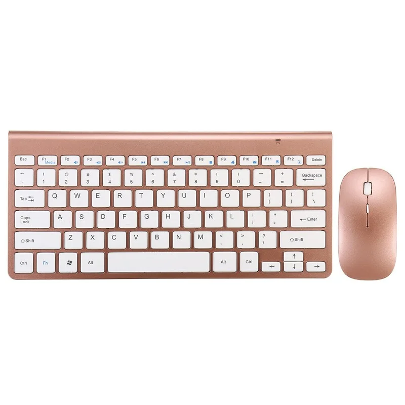 

2.4GHz Wireless Keyboard and 1200DPI Wireless Ultra Thin Mouse Combo Set with USB Receiver for PC Computer