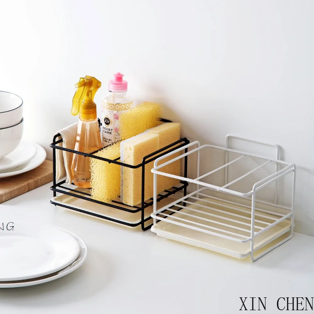 Kitchen shelf Sponge Holder Drain Storage Rack Kitchen Sink Organizer Rag Dishcloth Brush Holder Iron Shelf Bathroom Organizer
Kitchen shelf Sponge Holder Drain Storage Rack Kitchen Sink Organizer Rag Dishcloth Brush Holder Iron Shelf Bathroom Organizer