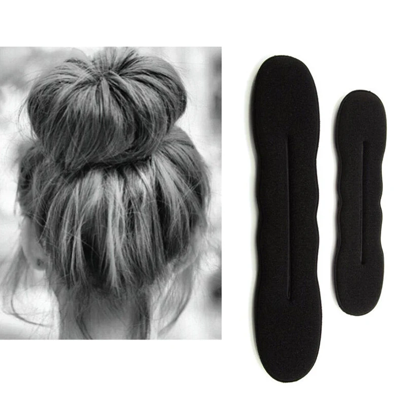 2022 Multi size Sponge Black Hair Styling Donut Bun Curler Maker Ring Magic Foam Donut Twist Tool Hair Clip 17.5cm and 22.5cm
2022 Multi size Sponge Black Hair Styling Donut Bun Curler Maker Ring Magic Foam Donut Twist Tool Hair Clip 17.5cm and 22.5cm