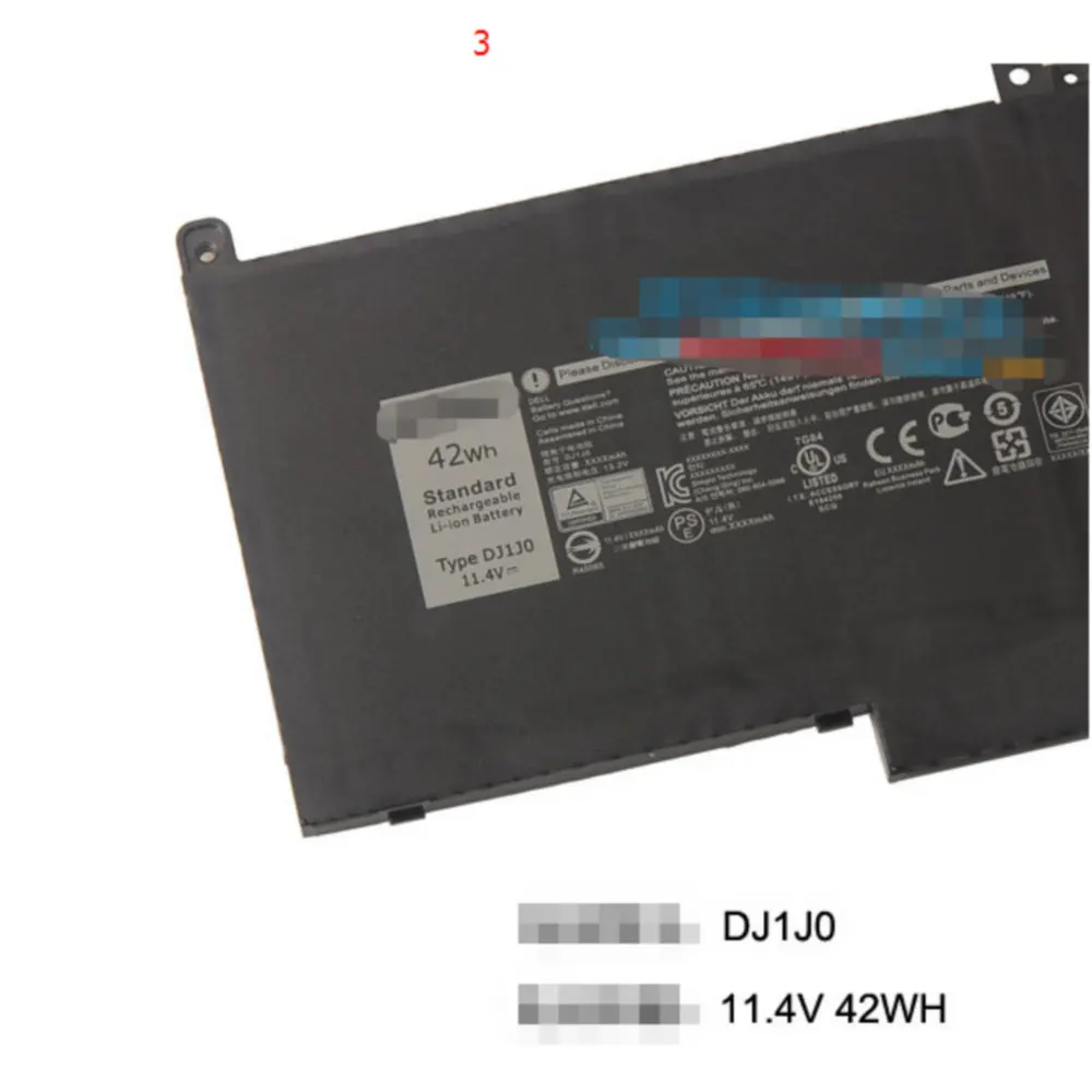 Replacement Laptop battery for Dell Latitude 12 7000 7280 7380 7480 Series Tablet PC PGFX4 ONFOH DJ1JO DJ1J0
Replacement Laptop battery for Dell Latitude 12 7000 7280 7380 7480 Series Tablet PC PGFX4 ONFOH DJ1JO DJ1J0